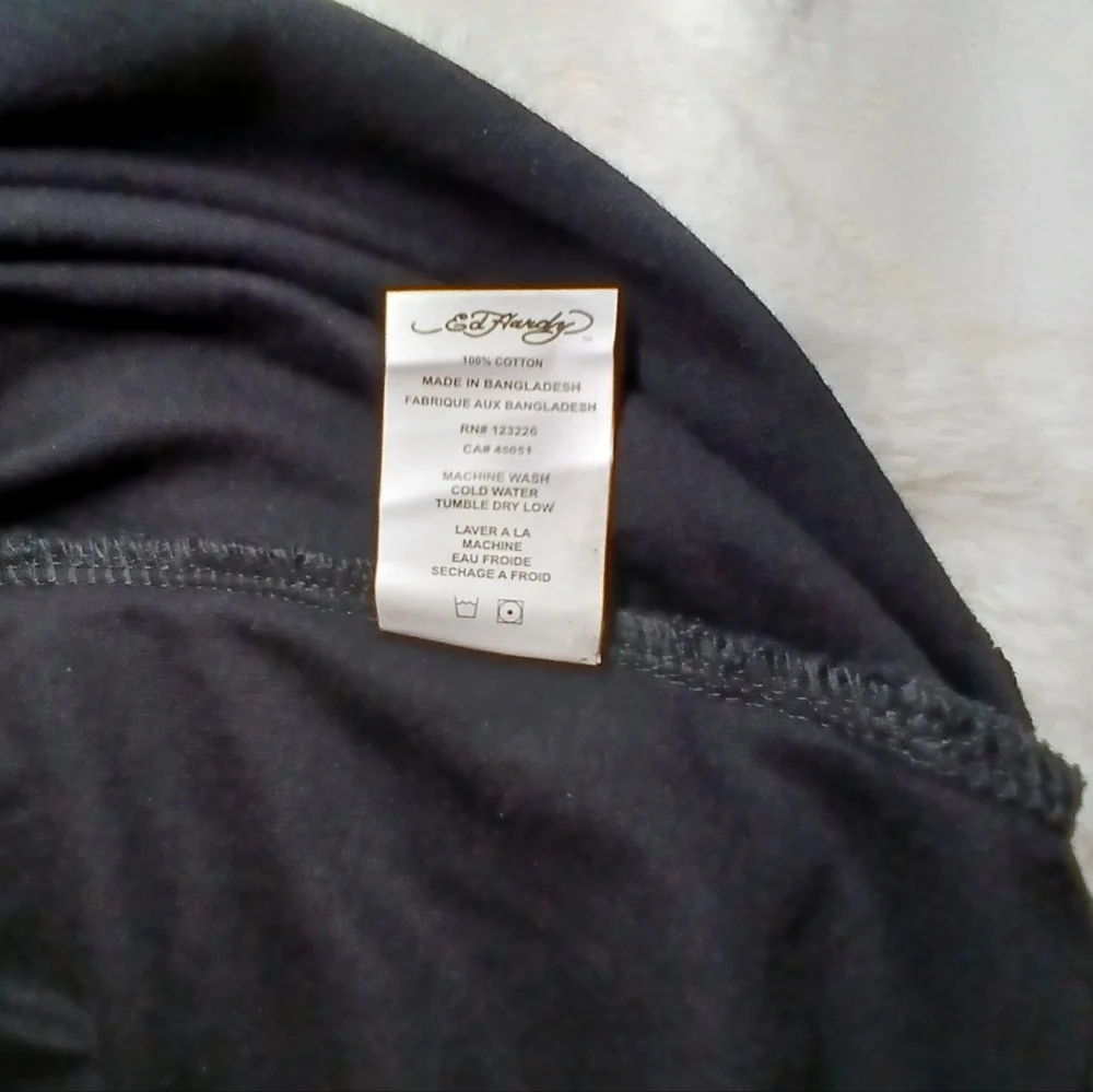 Ed Hardy Kids Tiger Graphic Tee – Size 19/20 (Jet Black) 100% Cotton - Picture 5 of 10